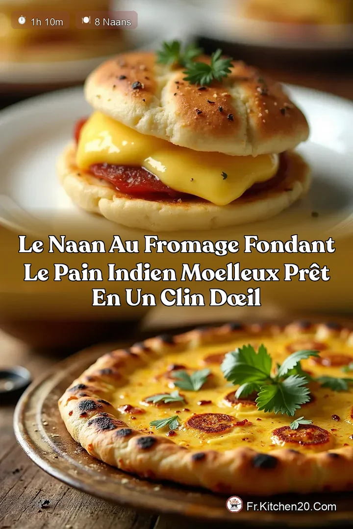 Le Naan au Fromage Fondant Le Pain Indien Moelleux Pr&ecirc;t en un Clin d&OElig;il