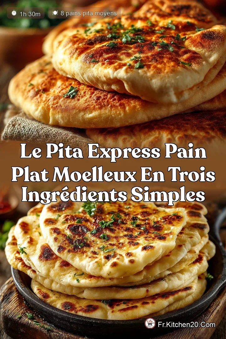 Le Pita Express Pain Plat Moelleux en Trois Ingr&eacute;dients Simples