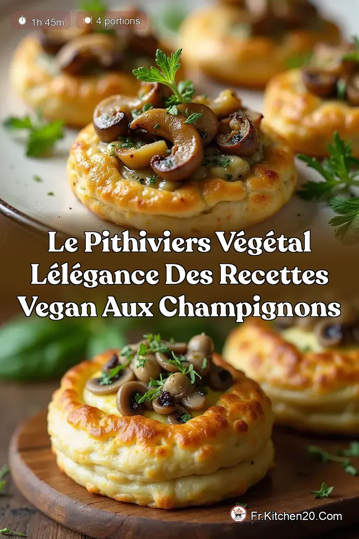 Le Pithiviers V&eacute;g&eacute;tal L&Eacute;l&eacute;gance des Recettes Vegan aux Champignons