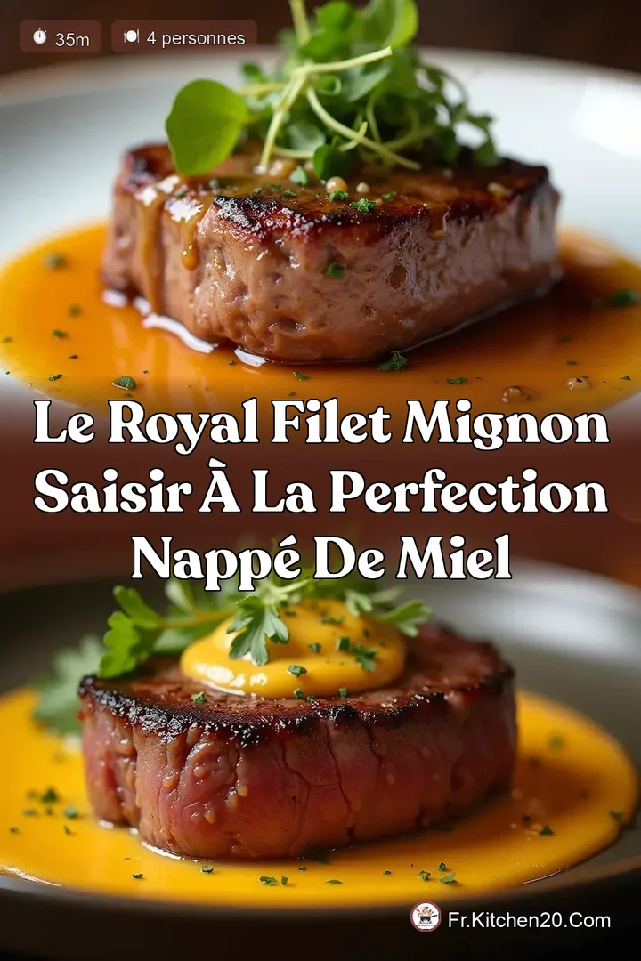 Le Royal Filet Mignon Saisir &agrave; la Perfection Napp&eacute; de Miel