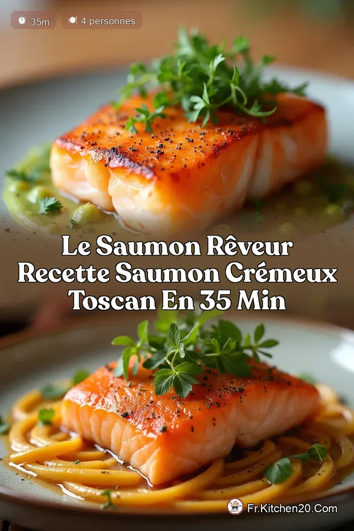 Le Saumon R&ecirc;veur Recette Saumon Cr&eacute;meux Toscan en 35 Min