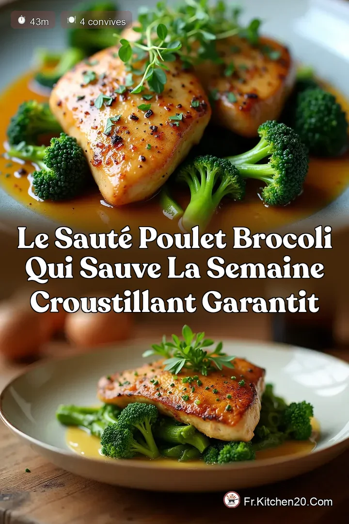 Le Saut&eacute; Poulet Brocoli qui Sauve la Semaine Croustillant Garantit