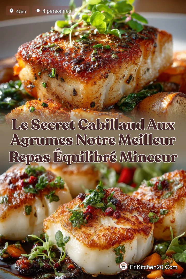 Le Secret Cabillaud aux Agrumes Notre Meilleur Repas &Eacute;quilibr&eacute; Minceur