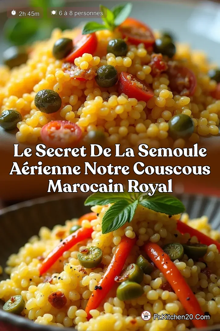 Le Secret de la Semoule A&eacute;rienne Notre Couscous Marocain Royal