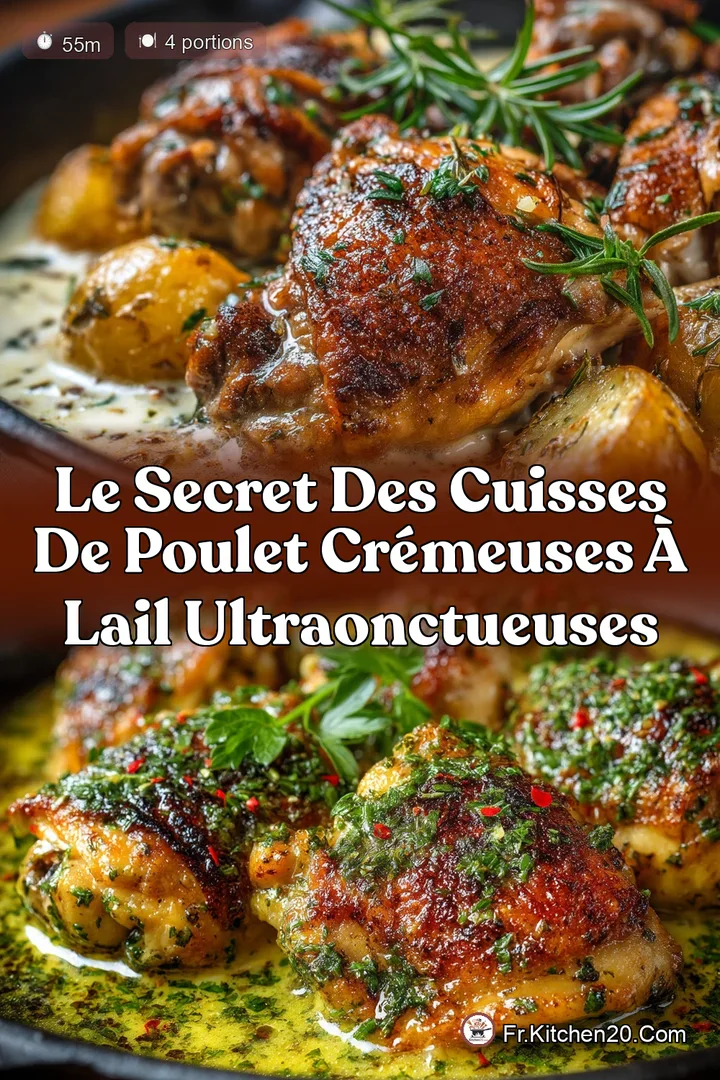 Le Secret des Cuisses de Poulet Cr&eacute;meuses &agrave; lAil UltraOnctueuses