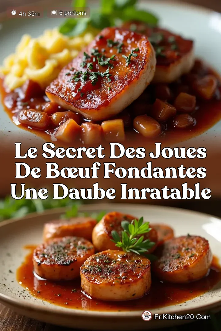 Le Secret des Joues de B&oelig;uf Fondantes Une Daube Inratable