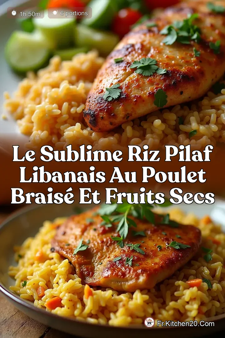 Le Sublime Riz Pilaf Libanais au Poulet Brais&eacute; et Fruits Secs