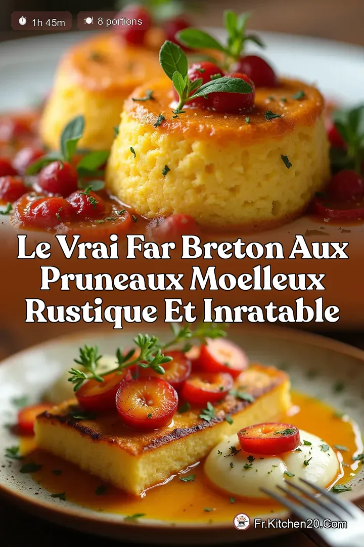 Le Vrai Far Breton aux Pruneaux Moelleux Rustique et Inratable