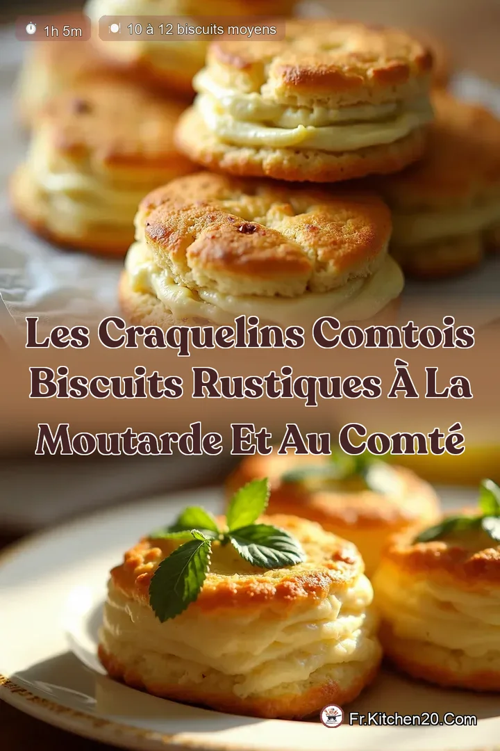 Les Craquelins Comtois Biscuits Rustiques &agrave; la Moutarde et au Comt&eacute;