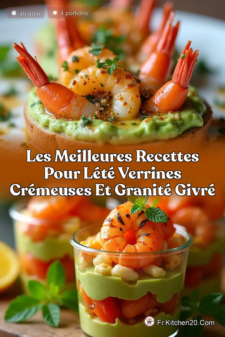 Les Meilleures Recettes pour l&Eacute;t&eacute; Verrines Cr&eacute;meuses et Granit&eacute; Givr&eacute;