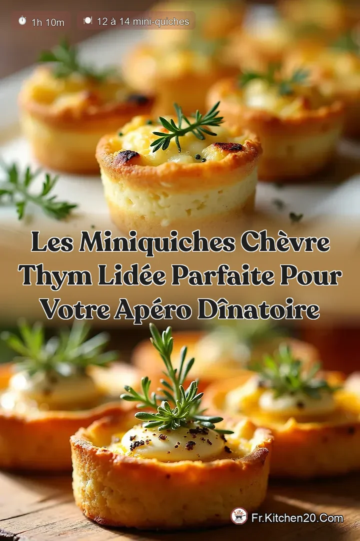 Les MiniQuiches Ch&egrave;vre Thym Lid&eacute;e Parfaite pour votre Ap&eacute;ro D&icirc;natoire