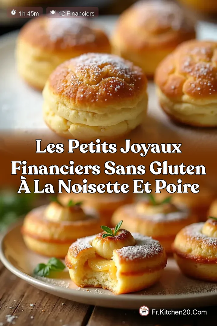 Les Petits Joyaux Financiers Sans Gluten &agrave; la Noisette et Poire