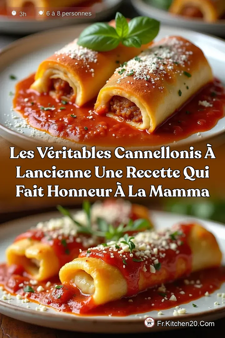 Les V&eacute;ritables Cannellonis &agrave; lAncienne Une Recette qui Fait Honneur &agrave; la Mamma