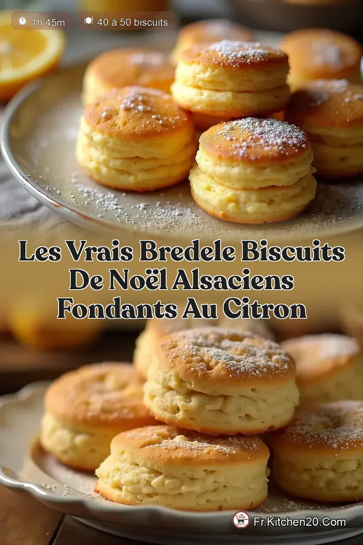 Les Vrais Bredele Biscuits de No&euml;l Alsaciens Fondants au Citron