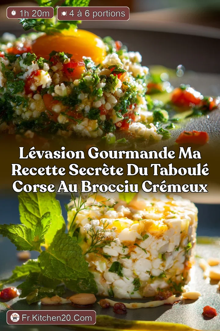 L&eacute;vasion gourmande Ma recette secr&egrave;te du Taboul&eacute; Corse au Brocciu cr&eacute;meux