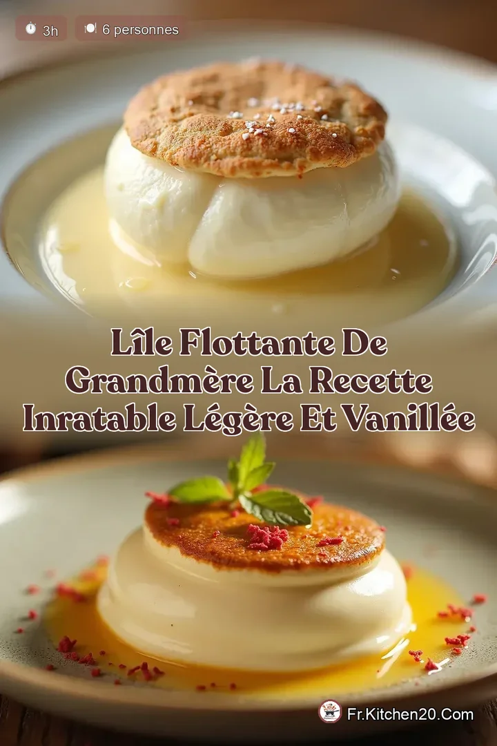 L&Icirc;le Flottante de GrandM&egrave;re La Recette Inratable L&eacute;g&egrave;re et Vanill&eacute;e