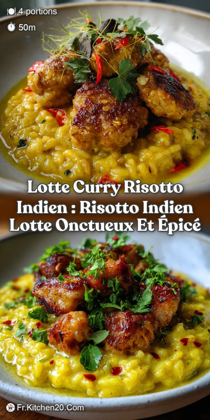 Lotte Curry Risotto Indien : Risotto Indien Lotte Onctueux et &Eacute;pic&eacute;