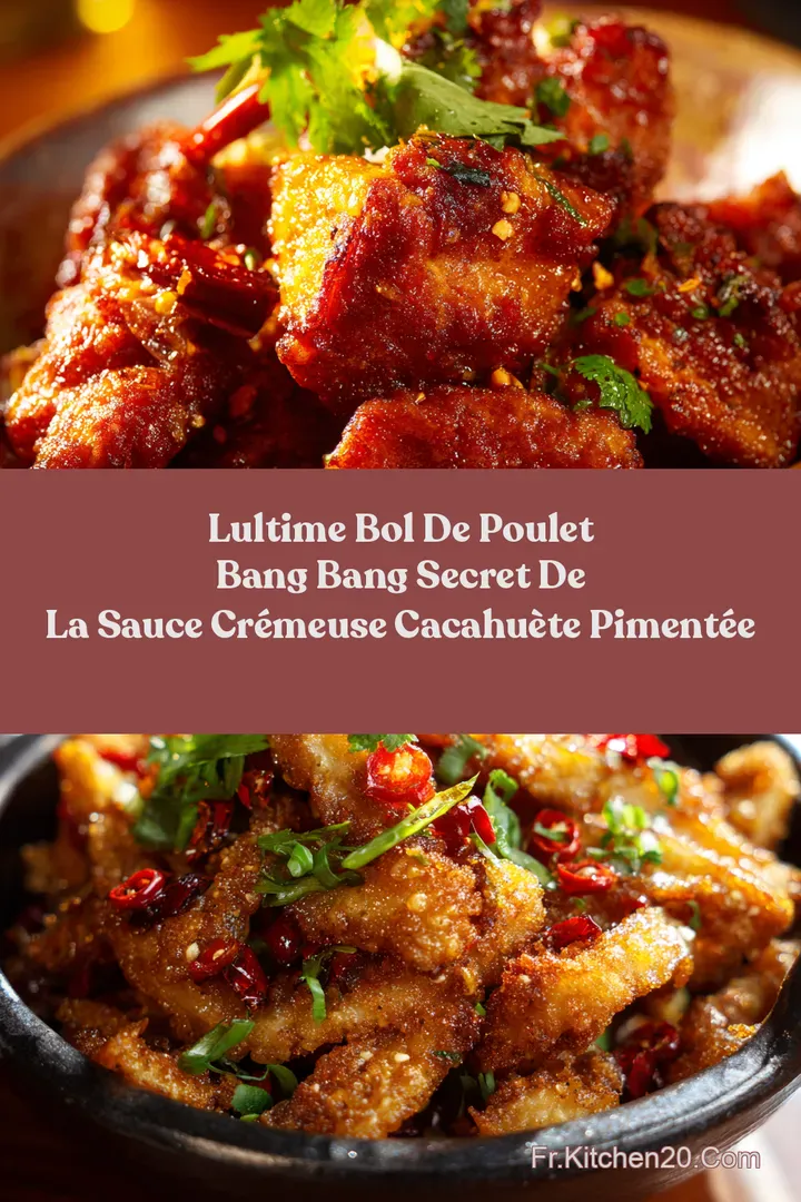 LUltime Bol de Poulet Bang Bang Secret de la Sauce Cr&eacute;meuse Cacahu&egrave;te Piment&eacute;e