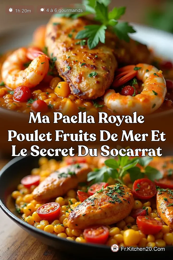 Ma Paella Royale Poulet Fruits de Mer et le Secret du Socarrat