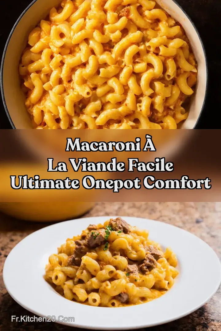 Macaroni &agrave; la Viande Facile Ultimate OnePot Comfort