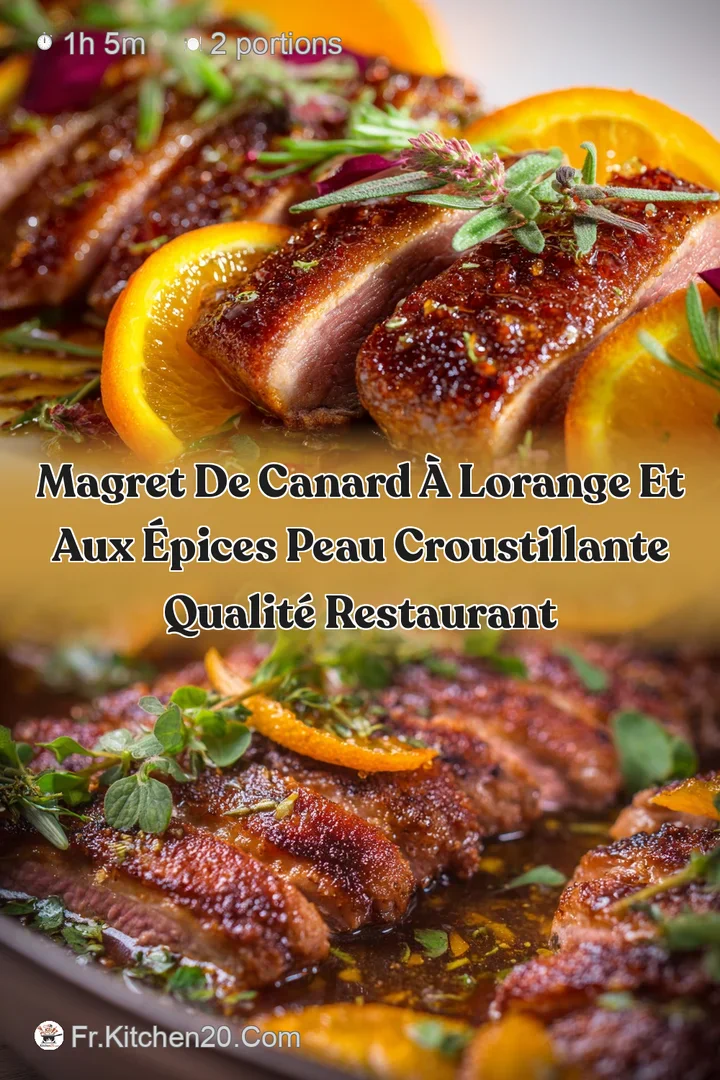 Magret de Canard &agrave; lOrange et aux &Eacute;pices Peau Croustillante Qualit&eacute; Restaurant