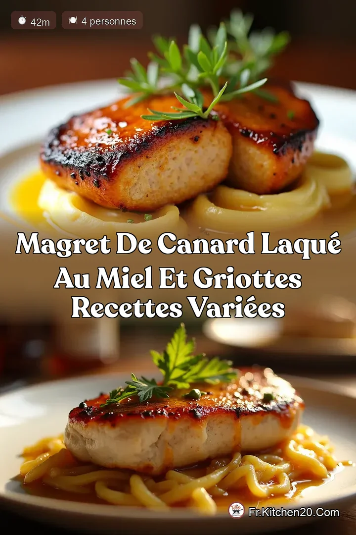 Magret de Canard Laqu&eacute; au Miel et Griottes Recettes Vari&eacute;es