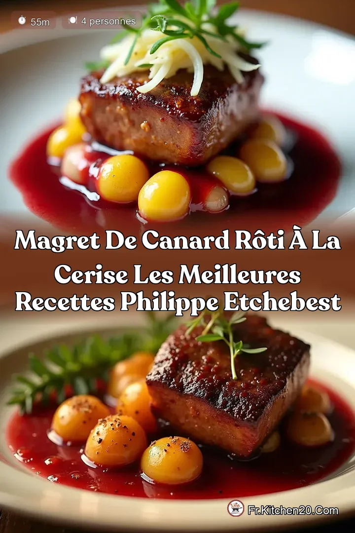 Magret de Canard R&ocirc;ti &agrave; la Cerise Les Meilleures Recettes Philippe Etchebest