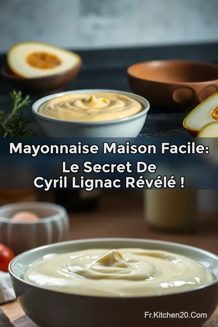 Mayonnaise Maison Facile: Le Secret de Cyril Lignac R&eacute;v&eacute;l&eacute; !