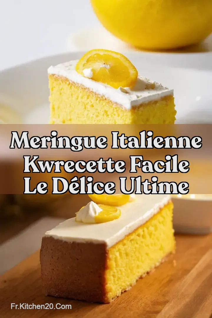 Meringue Italienne kwRecette Facile Le D&eacute;lice Ultime