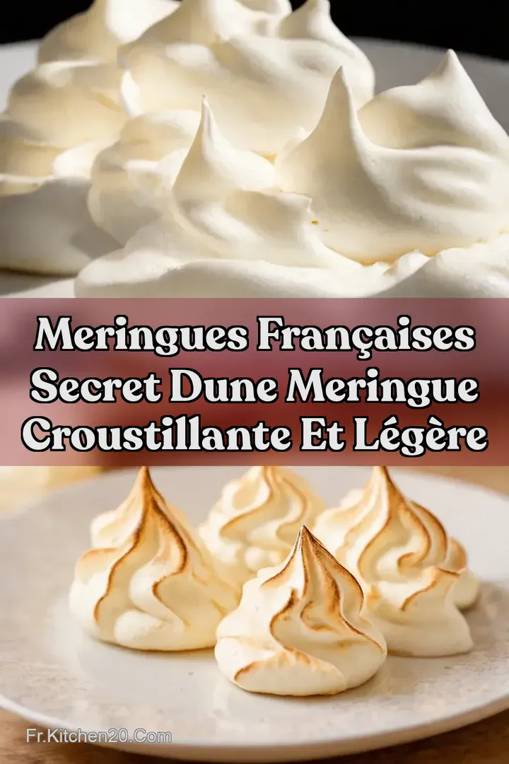 Meringues Fran&ccedil;aises Secret dune Meringue Croustillante et L&eacute;g&egrave;re