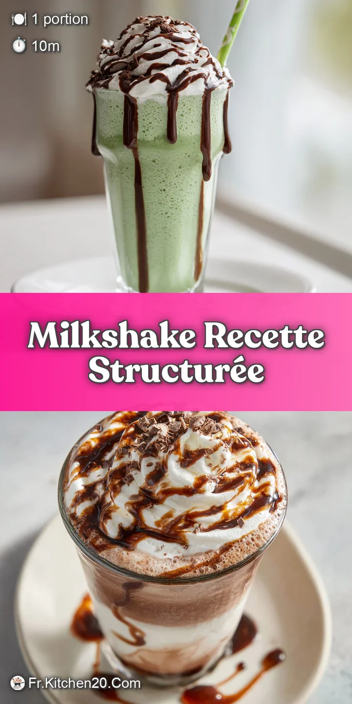 Close-up of a thick, creamy milkshake, cold condensation on the glass, highlighting its rich and velvety texture.