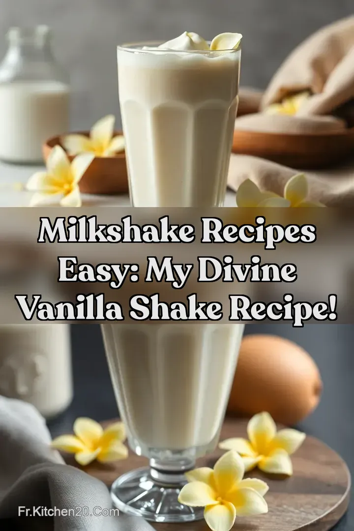 Milkshake Recipes Easy: My Divine Vanilla Shake Recipe!