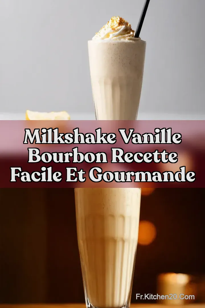 Milkshake Vanille Bourbon Recette Facile et Gourmande