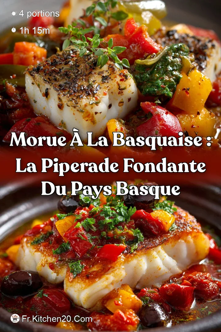 Morue &agrave; la Basquaise : La Piperade Fondante du Pays Basque