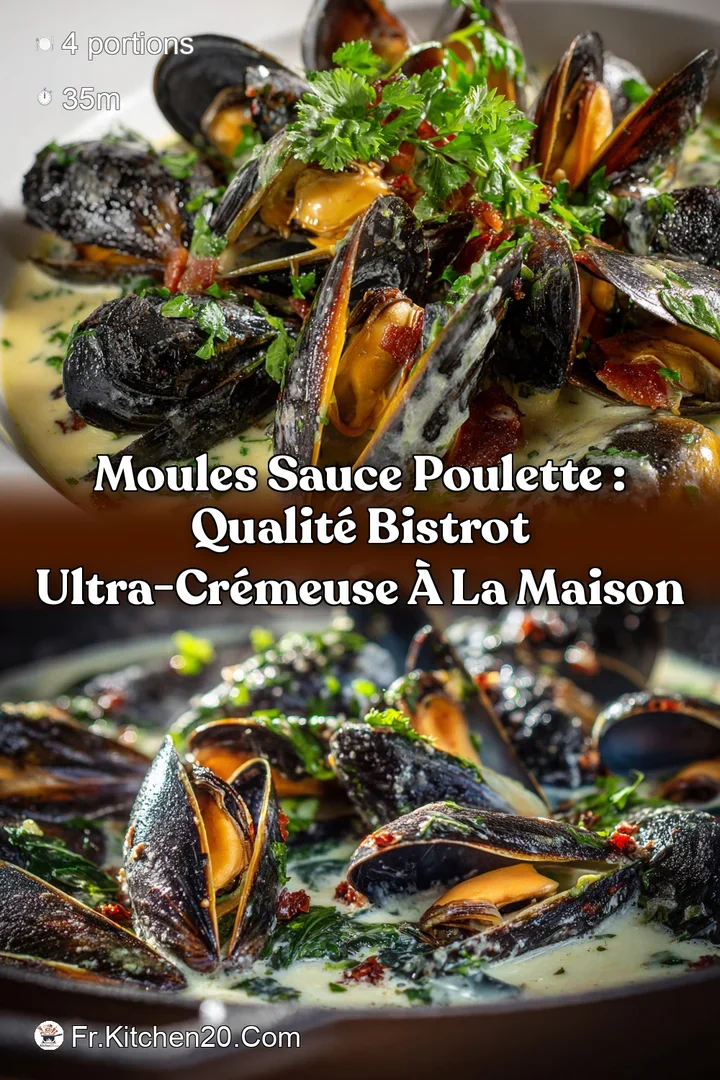 Moules Sauce Poulette : Qualit&eacute; Bistrot Ultra-Cr&eacute;meuse &agrave; la Maison