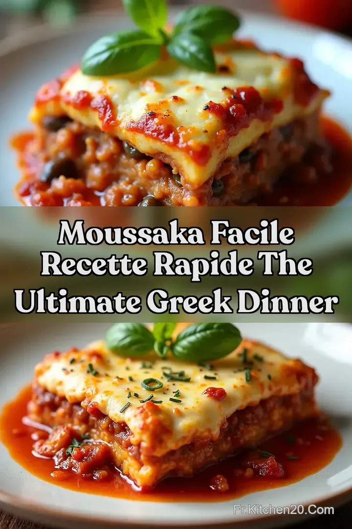 Moussaka Facile Recette Rapide The Ultimate Greek Dinner