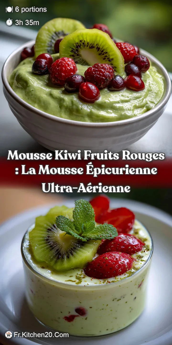 Mousse Kiwi Fruits rouges : La Mousse &Eacute;picurienne Ultra-A&eacute;rienne