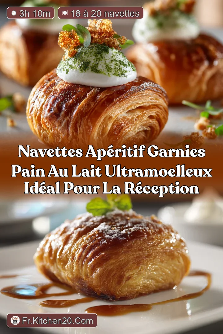 Navettes Ap&eacute;ritif Garnies Pain au lait ultramoelleux id&eacute;al pour la r&eacute;ception