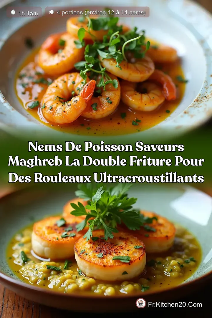 Nems de Poisson Saveurs Maghreb La double friture pour des rouleaux ultracroustillants