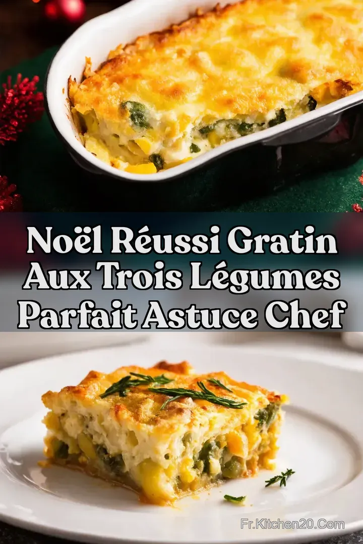 No&euml;l R&eacute;ussi Gratin aux Trois L&eacute;gumes Parfait Astuce Chef