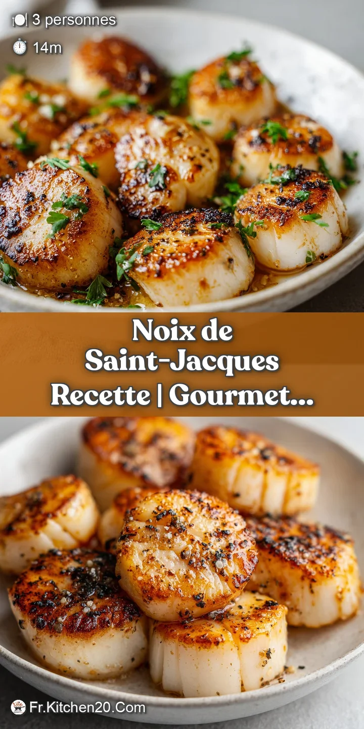 Close-up of tender, caramelized scallops, their juicy centers peeking through a beautifully browned exterior.