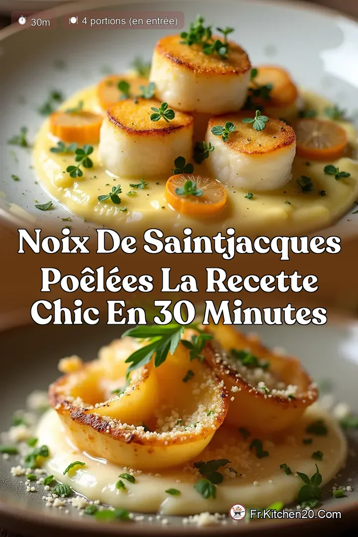 Noix de SaintJacques Po&ecirc;l&eacute;es La Recette Chic en 30 Minutes