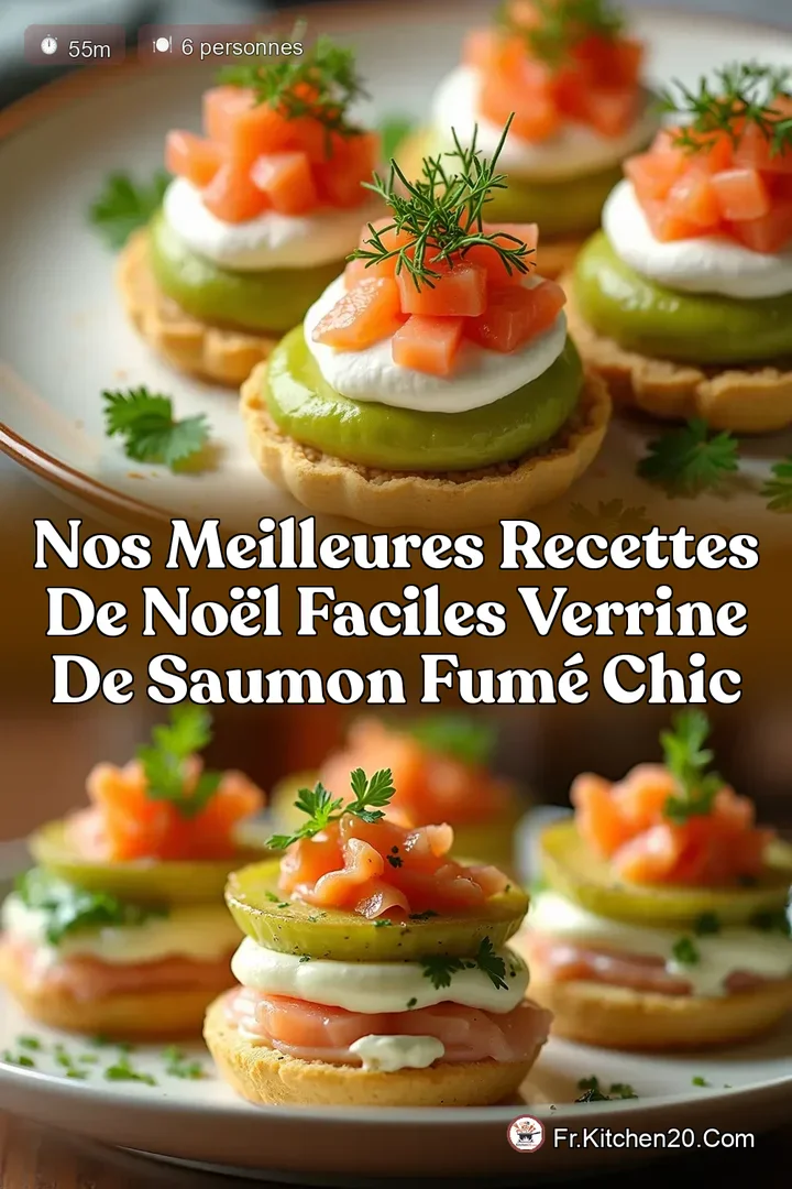 Nos meilleures recettes de No&euml;l faciles Verrine de Saumon Fum&eacute; Chic