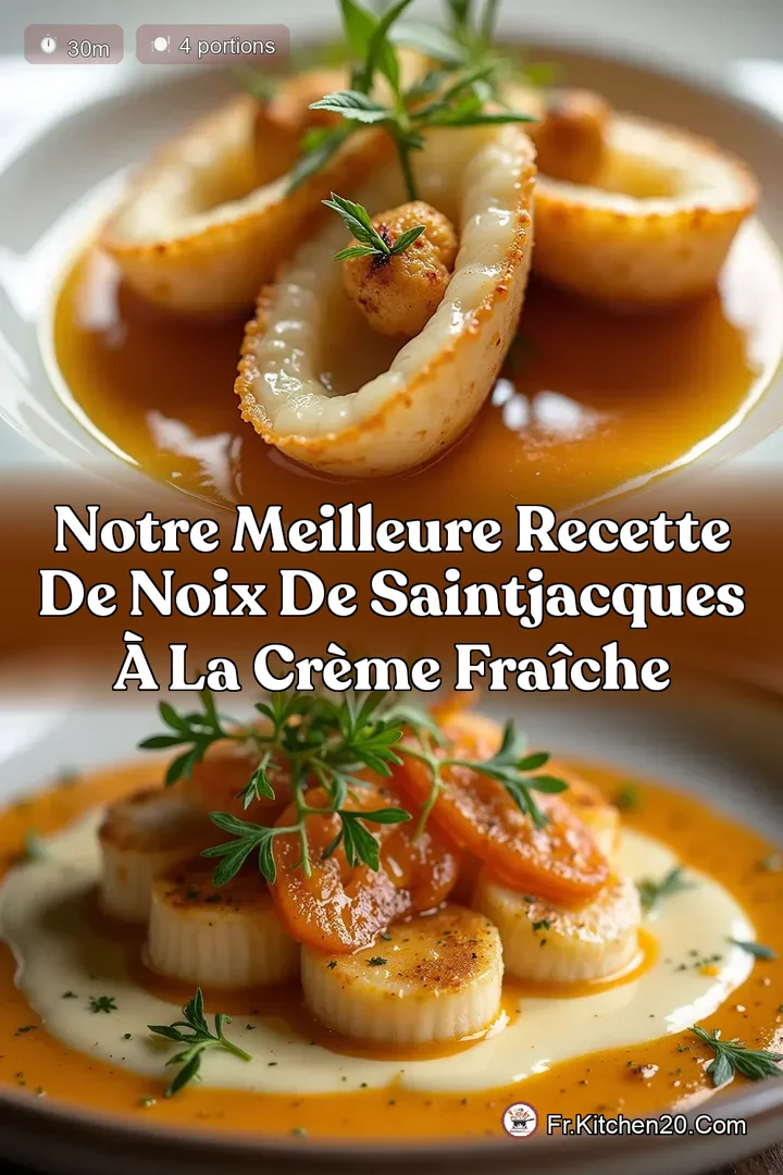 Notre Meilleure Recette de Noix de SaintJacques &agrave; la Cr&egrave;me Fra&icirc;che