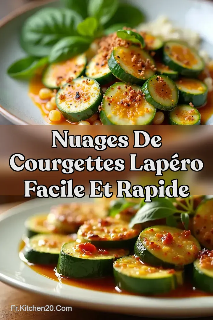 Nuages de Courgettes LAp&eacute;ro Facile et Rapide