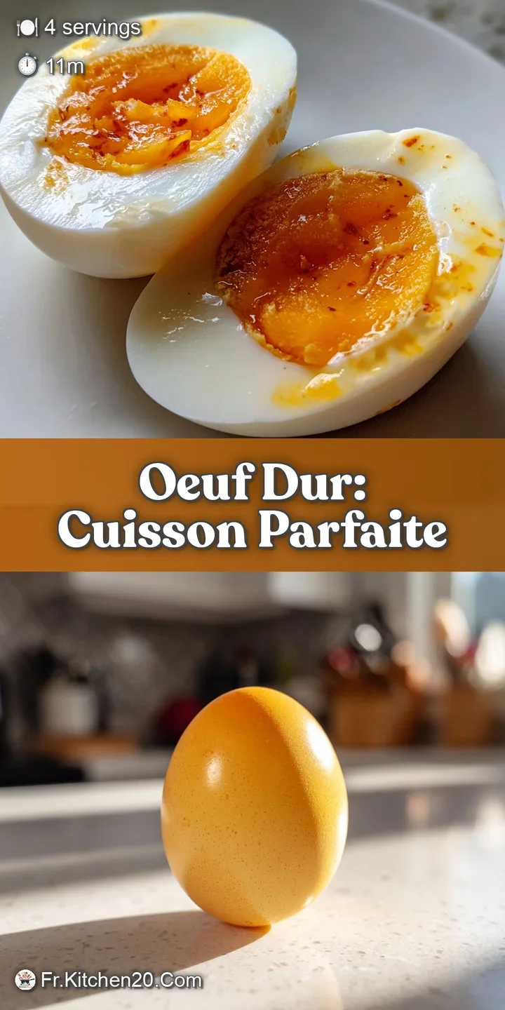 Close-up of a smooth, matte eggshell broken to reveal a firm, bright yellow yolk and tender, opaque white. A perfect hard ...