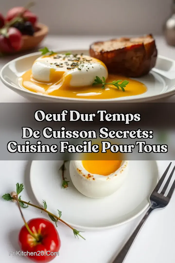 Oeuf Dur Temps de Cuisson Secrets: Cuisine Facile Pour Tous