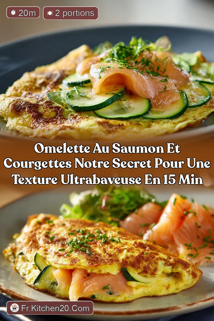 Omelette au Saumon et Courgettes Notre secret pour une texture ultrabaveuse en 15 min