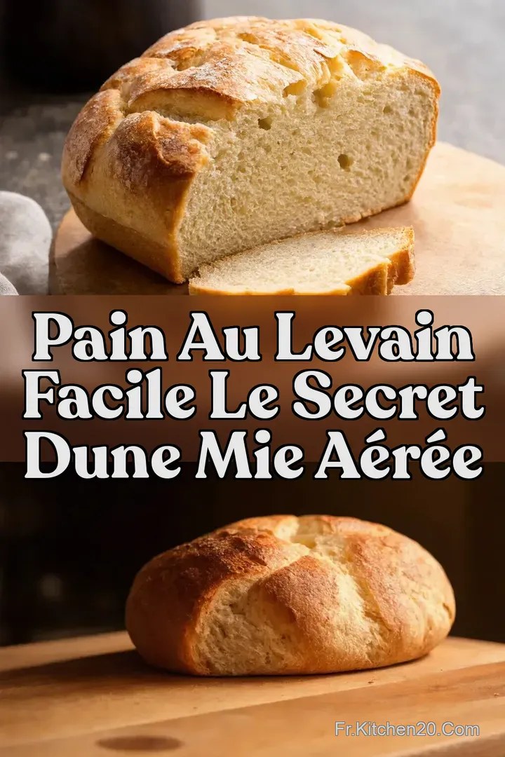 Pain au levain facile le secret dune mie a&eacute;r&eacute;e