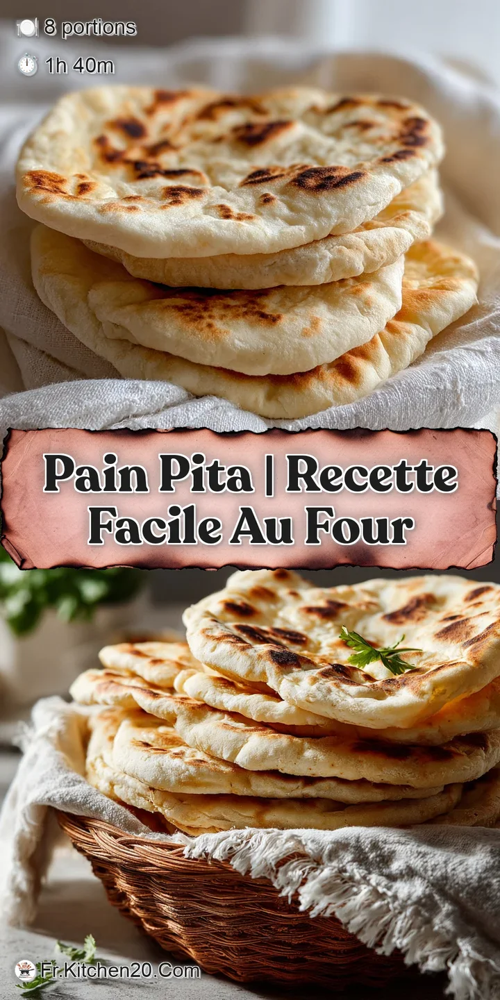 Close-up on perfectly baked pita, highlighting the golden crust and airy pockets. Soft, warm, and inviting, begging to be ...